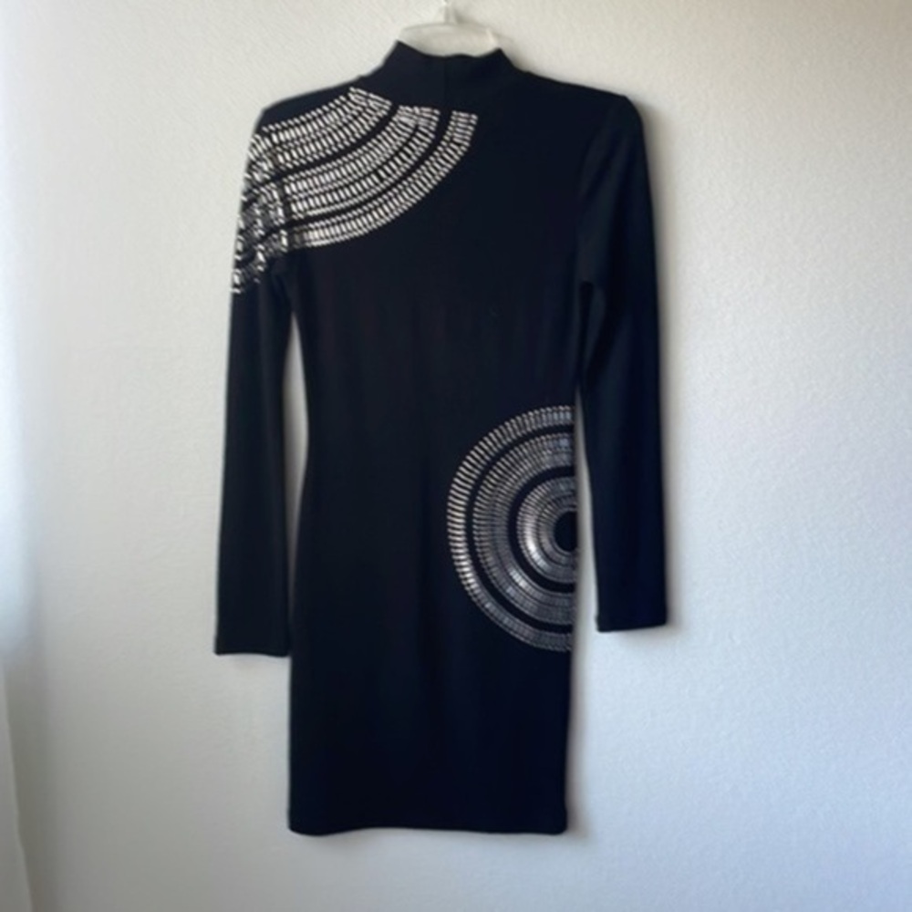 kiki riki dress size Medium stretch with beading black gorgeous